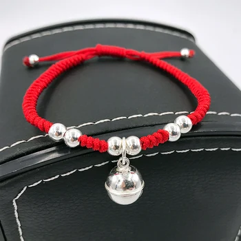 La Monada Big Bell Red Thread For Hand 999 Sterling Silver Bracelet Red Thread String Rope Bracelets For Women Silver 999 Pure
La Monada Big Bell Red Thread For Hand 999 Sterling Silver Bracelet Red Thread String Rope Bracelets For Women Silver 999 Pure