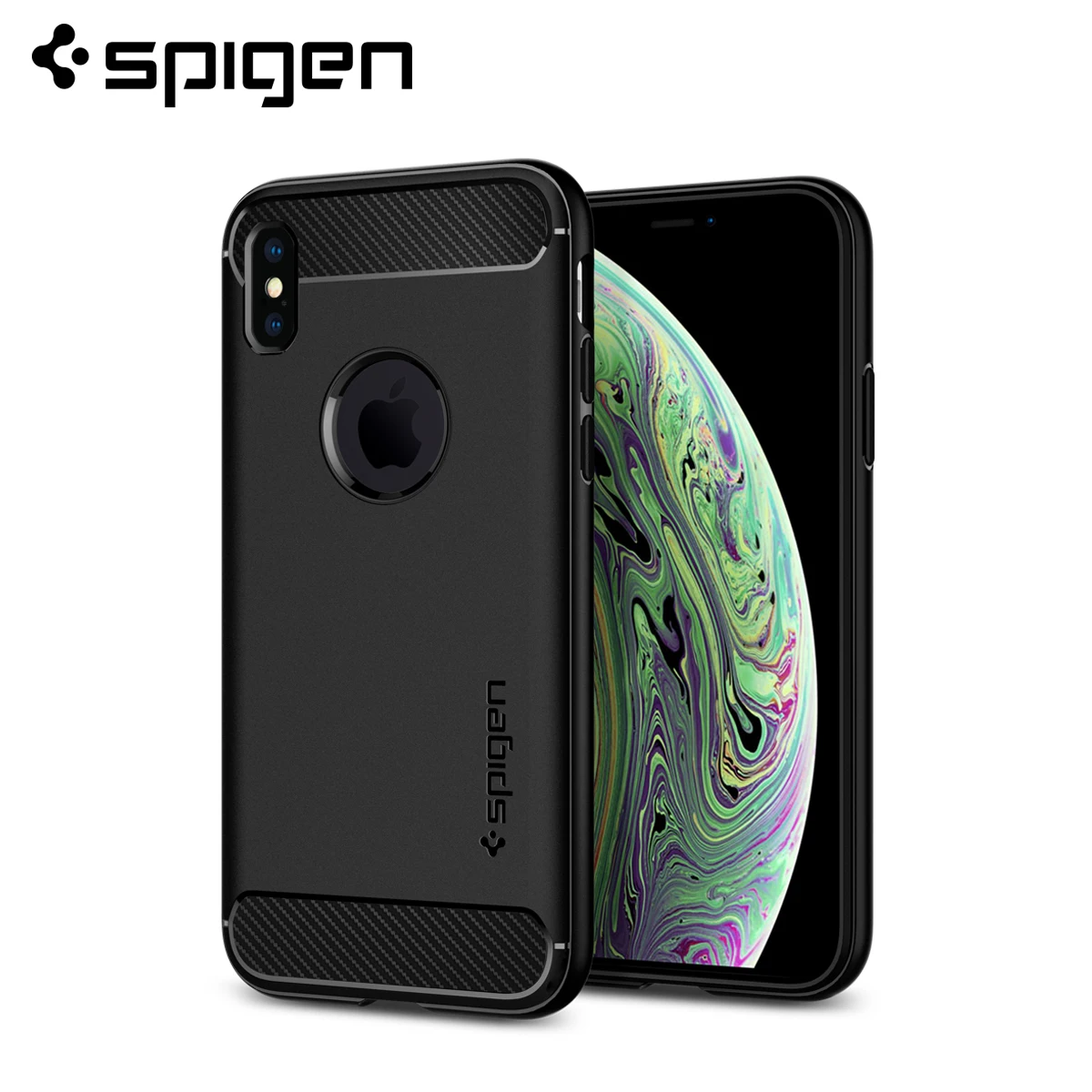 Защитные матовые черные чехлы Spigen для iPhone XS / X (5 8 дюйма) | Мобильные телефоны и