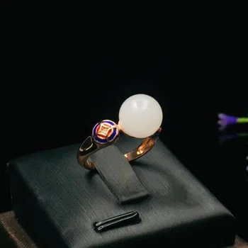 Natural White Jade Ring Genuine Solid 925 Sterling Silver For Woman Big Gemstone Fine Jewelry 
Natural White Jade Ring Genuine Solid 925 Sterling Silver For Woman Big Gemstone Fine Jewelry