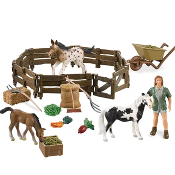 Happy Farm Racecourse Suit Simulation Animal Horse Farmer Figures Model PVC Figurines Decor Learning Toy for Children Gift
Happy Farm Racecourse Suit Simulation Animal Horse Farmer Figures Model PVC Figurines Decor Learning Toy for Children Gift