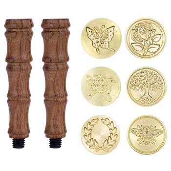 Wax Seal Stamp Set, 6Pcs Sealing Wax Stamps Copper Seals with 2Pcs Wooden Hilt, Vintage Retro Classical Initial Seal Wax Stamp K
Wax Seal Stamp Set, 6Pcs Sealing Wax Stamps Copper Seals with 2Pcs Wooden Hilt, Vintage Retro Classical Initial Seal Wax Stamp K