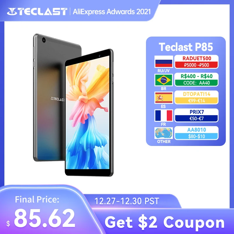 Teclast P85 8-дюймовый планшет с четырёхъядерным процессором Allwinner A133 ОЗУ 2 Гб ПЗУ 32 ГБ
