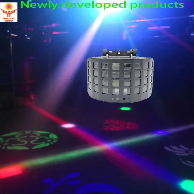 Этап L светильник влияние лазерный бабочка RGB четырех Слои вечерние мерцающий диско диджей танцпол|Эффект