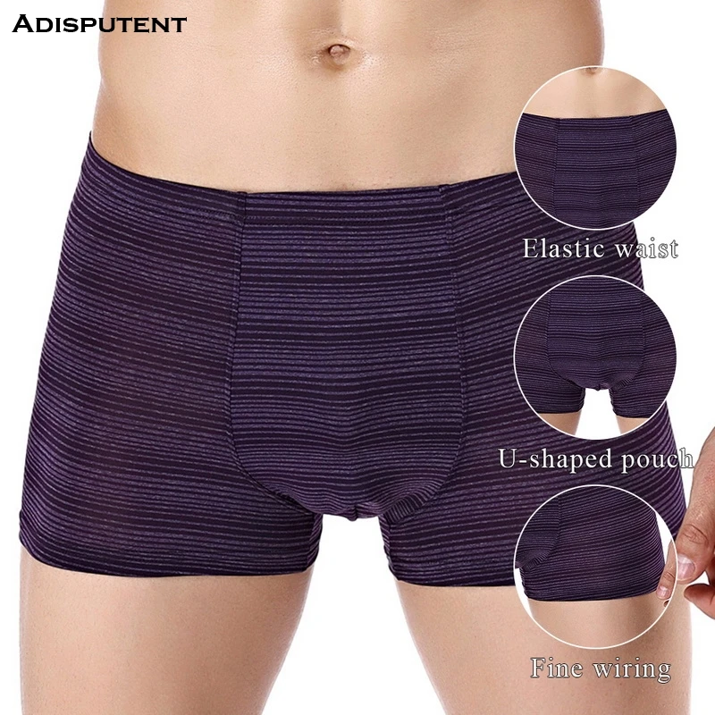 Adisputent Men's Underwear Summer Ice Silk Ultra-Thin Breathable Boxer Briefs Ice silk breathable U convex underwear boyshort
Adisputent Men's Underwear Summer Ice Silk Ultra-Thin Breathable Boxer Briefs Ice silk breathable U convex underwear boyshort