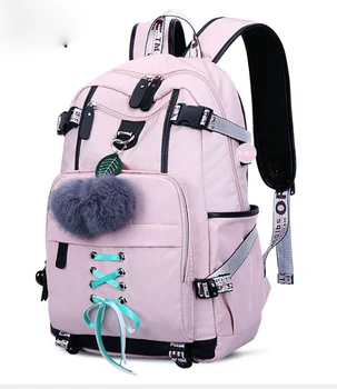 School Bag Waterproof Laptop USB College Backpack Travel Backpack with Luggage Strap for Women Girls
School Bag Waterproof Laptop USB College Backpack Travel Backpack with Luggage Strap for Women Girls