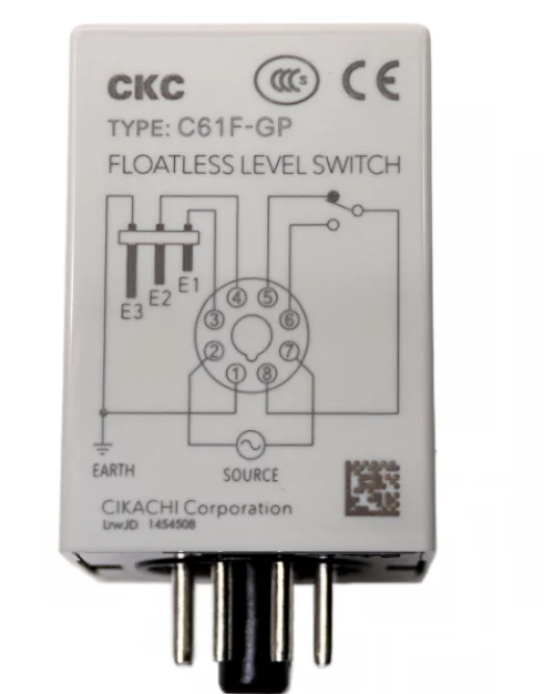 Genuine C61F-GP CKC Taiwan Songling liquid level relay water level controller AC220V
Genuine C61F-GP CKC Taiwan Songling liquid level relay water level controller AC220V