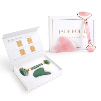 Face Lifting Tool Massager Rose Quartz Roller Slimming Natural Jade Facial Massage Roller Stone Skin Massage Beauty Care Set Box
Face Lifting Tool Massager Rose Quartz Roller Slimming Natural Jade Facial Massage Roller Stone Skin Massage Beauty Care Set Box