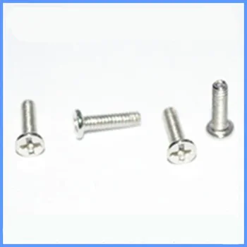 100pcs M1.4 phillips slim flat head bolts extra-low 2.5mm OD thin small head screws nickel plated 2mm-5.5mm length 
100pcs M1.4 phillips slim flat head bolts extra-low 2.5mm OD thin small head screws nickel plated 2mm-5.5mm length