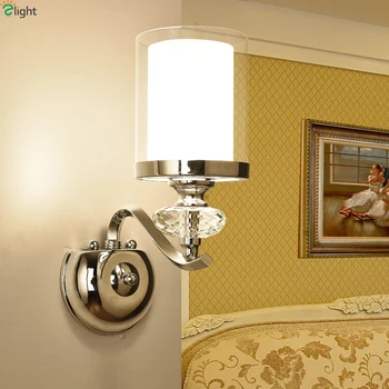 Modern Chrome Metal Led Wall Lights Lustre Crystal Glass Bedroom Led Wall Lamp Fixtures Living Room Led Wall Light Wall Sconce
Modern Chrome Metal Led Wall Lights Lustre Crystal Glass Bedroom Led Wall Lamp Fixtures Living Room Led Wall Light Wall Sconce