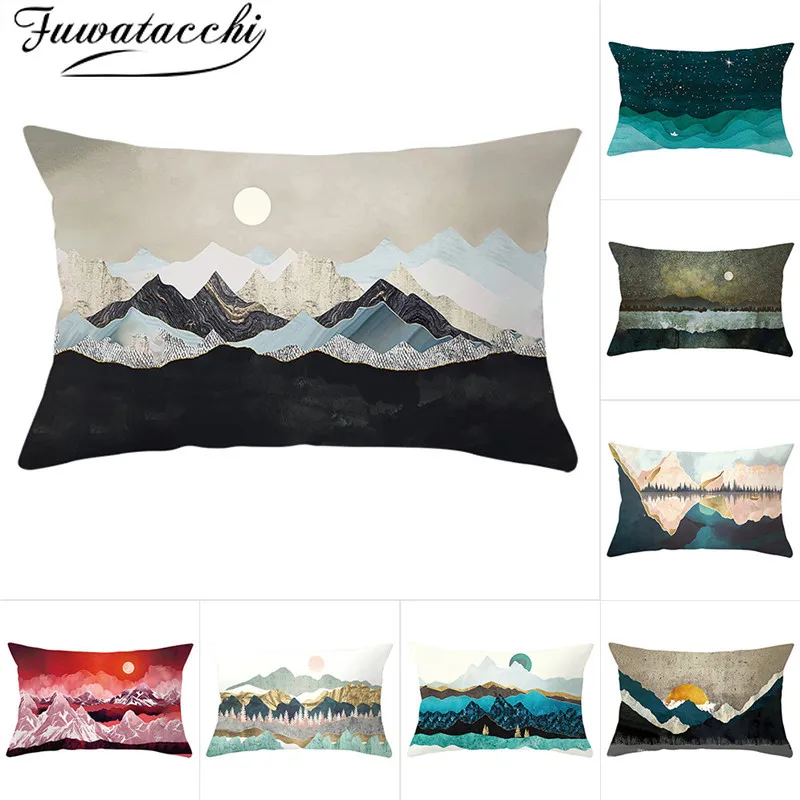 Fuwatacchi Sketches Style Rectangle Cushion Cover Beauty Scenery Pillow Cases Home Decorative White Pillows Cover for Sofa Car
Fuwatacchi Sketches Style Rectangle Cushion Cover Beauty Scenery Pillow Cases Home Decorative White Pillows Cover for Sofa Car