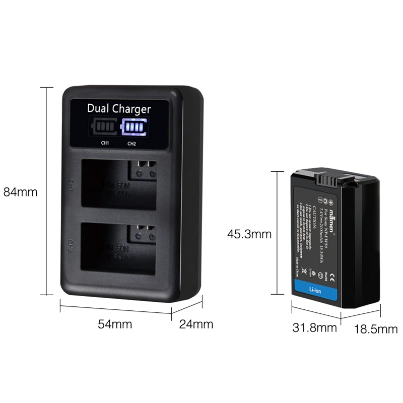 Mamen 4Pcs 2100MAh NP FW50 NP-FW50 NPFW50 Digital Camera Battery + LCD Dual Charger for Sony NEX-3 A7R A6500 A6300 A6000 A5000 A
Mamen 4Pcs 2100MAh NP FW50 NP-FW50 NPFW50 Digital Camera Battery + LCD Dual Charger for Sony NEX-3 A7R A6500 A6300 A6000 A5000 A