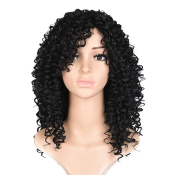 African American Long Kinky Curly Synthetic Wigs Heat Resistant black Ombre Wigs
African American Long Kinky Curly Synthetic Wigs Heat Resistant black Ombre Wigs