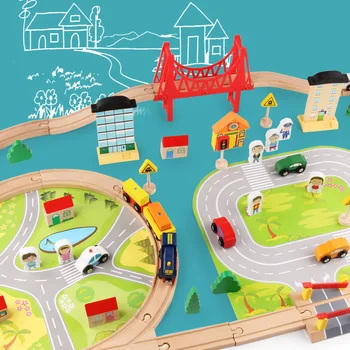 Children's Wooden Track Car Toys 82 Pcs Suit Interest Cultivation Parent-child Interaction Gifts For Children
Children's Wooden Track Car Toys 82 Pcs Suit Interest Cultivation Parent-child Interaction Gifts For Children