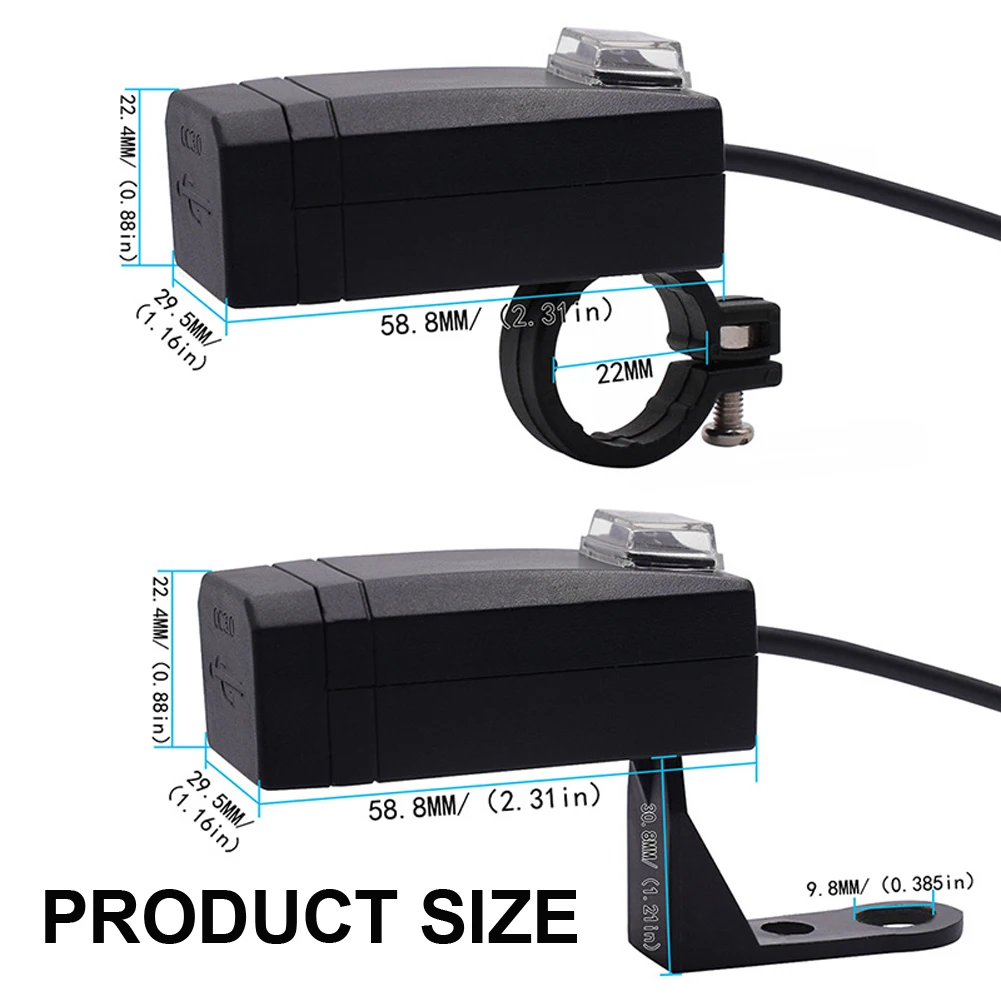 Universal QC3.0 USB Motorcycle Charger Waterproof Dual USB Quick Change 12V Power Supply Adapter For iphone Samsung Huawei
Universal QC3.0 USB Motorcycle Charger Waterproof Dual USB Quick Change 12V Power Supply Adapter For iphone Samsung Huawei