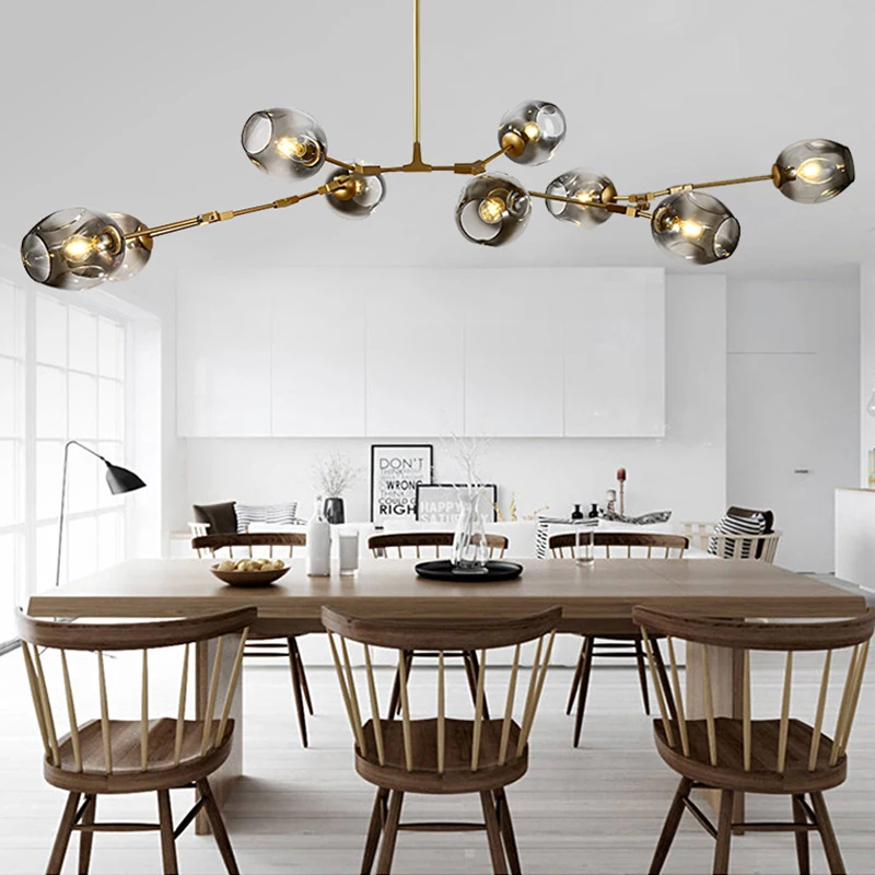Nordic Glass Ball Chandelier Lighting Modern Chandeliers Ceiling LOFT for Living Room Bedroom Hanging Lamp Kitchen Home Lustre
Nordic Glass Ball Chandelier Lighting Modern Chandeliers Ceiling LOFT for Living Room Bedroom Hanging Lamp Kitchen Home Lustre