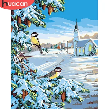 HUACAN Pictures By Numbers Snow Landscape Art DIY Oil Painting By Numbers Winter Scenery Canvas Painting Living Room
HUACAN Pictures By Numbers Snow Landscape Art DIY Oil Painting By Numbers Winter Scenery Canvas Painting Living Room