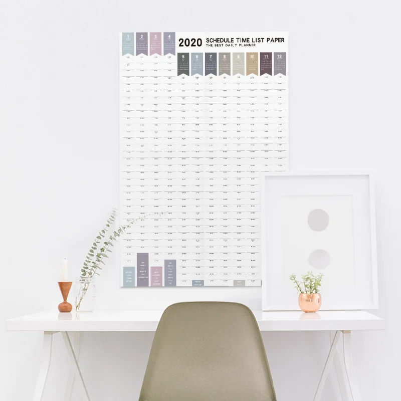 Coloffice 2020 New 365 days Planner Calendar Wall With Sticker Creative Learning Calendar Self-discipline Stationery 1PC
Coloffice 2020 New 365 days Planner Calendar Wall With Sticker Creative Learning Calendar Self-discipline Stationery 1PC