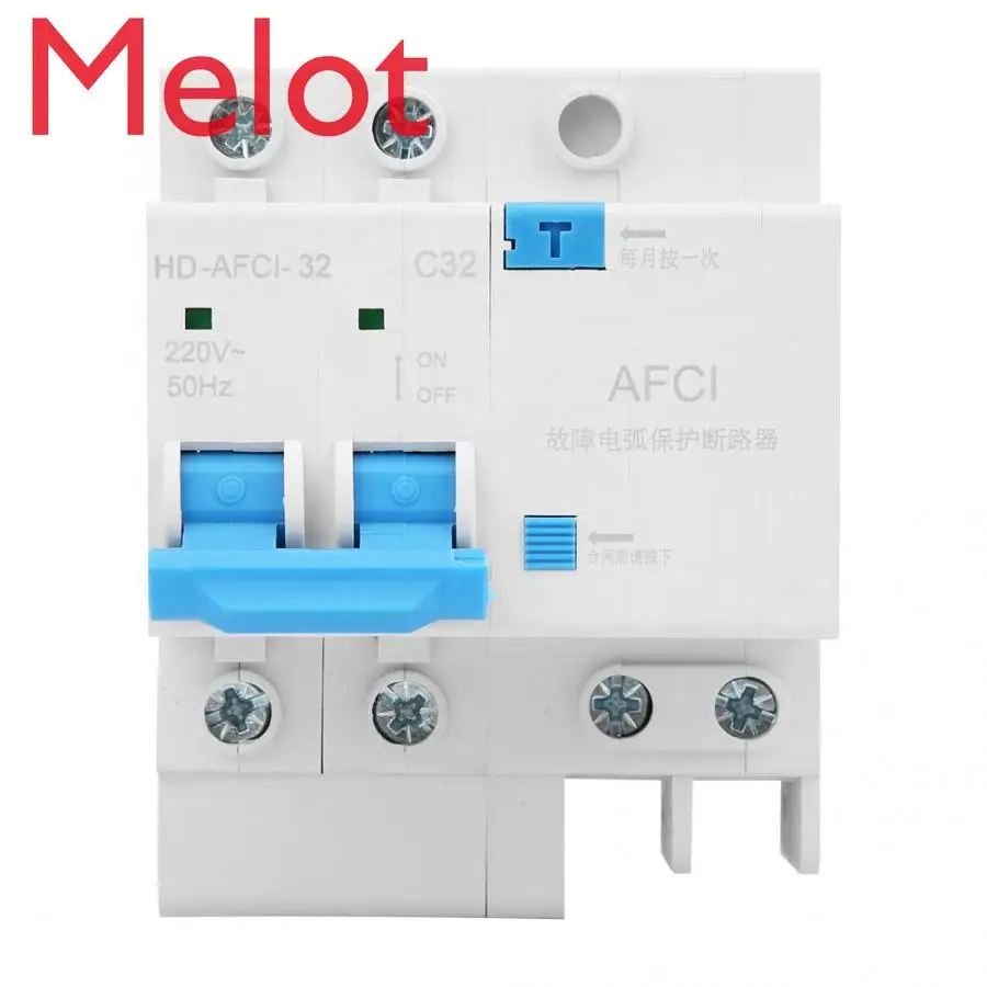 2P Arc Fault Circuit Breaker Miniature Household Current Limiting Electric Leakage Protector Residual
2P Arc Fault Circuit Breaker Miniature Household Current Limiting Electric Leakage Protector Residual