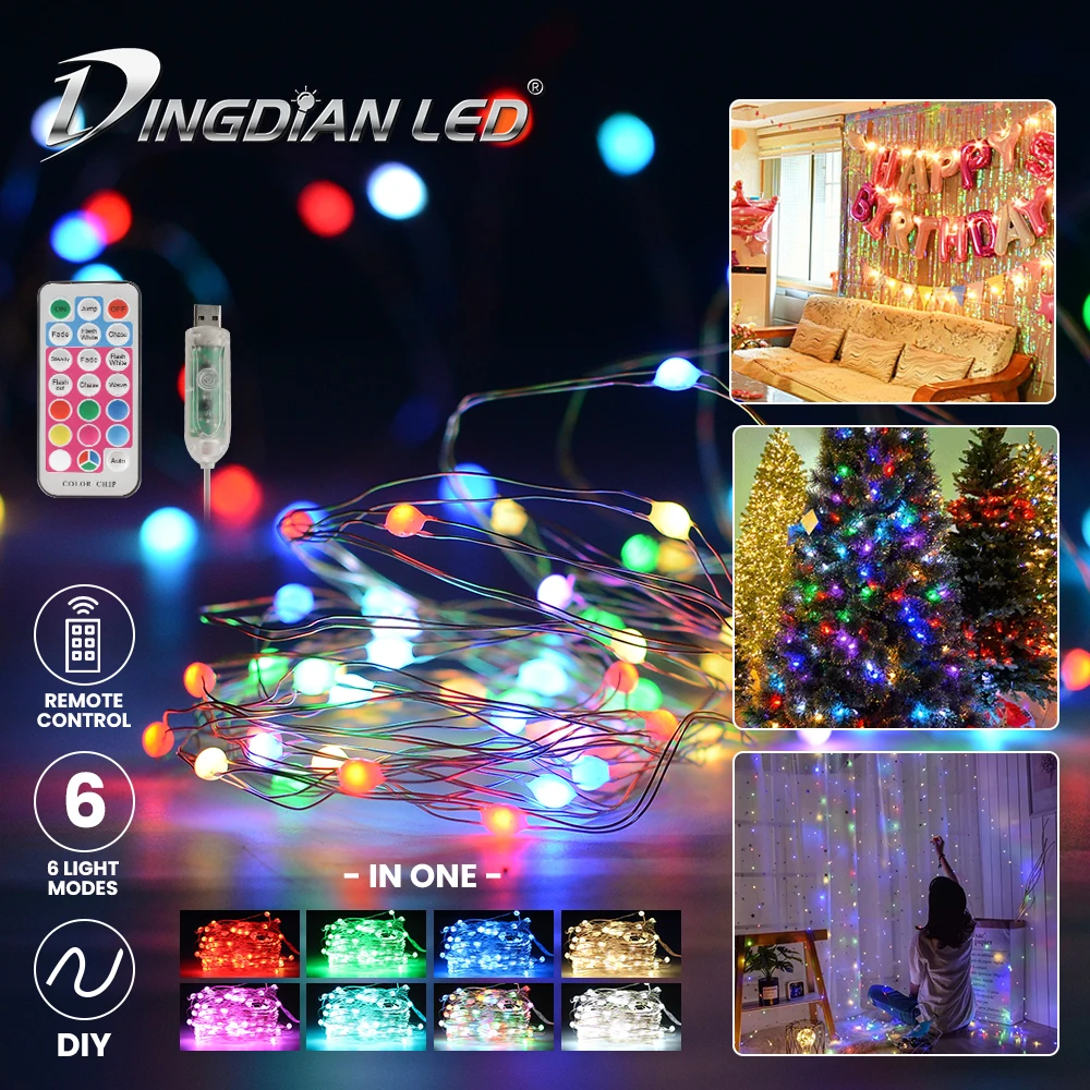 Remote Control USB String Light 10M Xtra Brightness 8 Light Colors 5 Lighting Modes DC5V LED String Light Color Light Fairy LED
Remote Control USB String Light 10M Xtra Brightness 8 Light Colors 5 Lighting Modes DC5V LED String Light Color Light Fairy LED