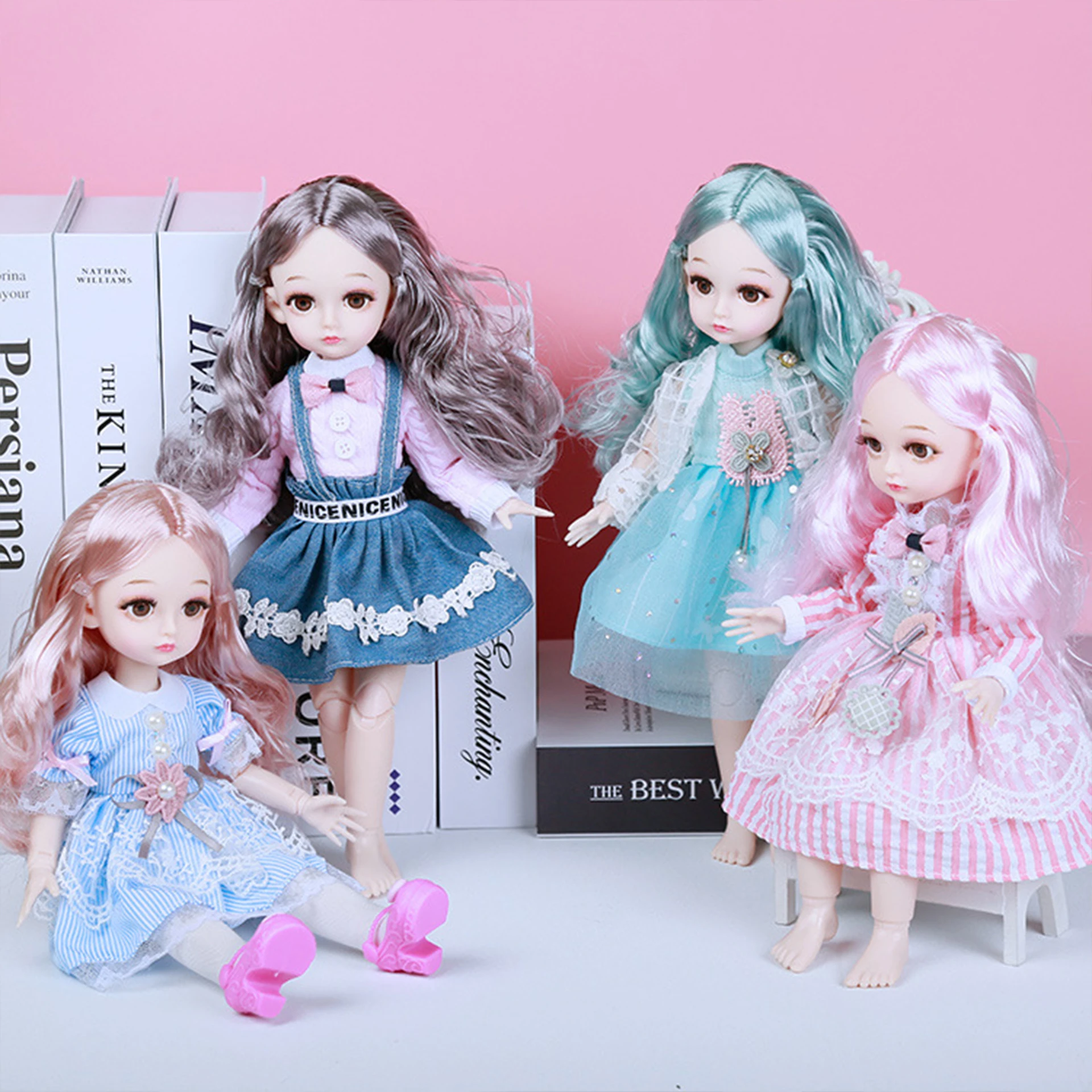 32CM Beauty Princess Bjd Doll 25 Movable Jointed Dolls With Sweater Clothes Make up Fashion DIY Doll Handmade Gifts For Girl Toy
32CM Beauty Princess Bjd Doll 25 Movable Jointed Dolls With Sweater Clothes Make up Fashion DIY Doll Handmade Gifts For Girl Toy