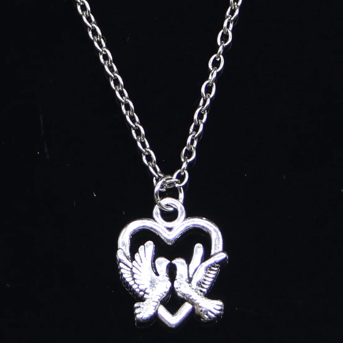 New Fashion Necklace 18x15mm heart lover dove Pendants Short Long Women Men Colar Gift Jewelry Choker | Украшения и аксессуары