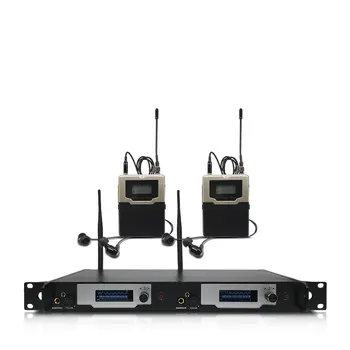 Wireless in-ear monitoring system 2 channels and 2 bodypack monitors, with in-ear wireless monitoring type for stage
Wireless in-ear monitoring system 2 channels and 2 bodypack monitors, with in-ear wireless monitoring type for stage
