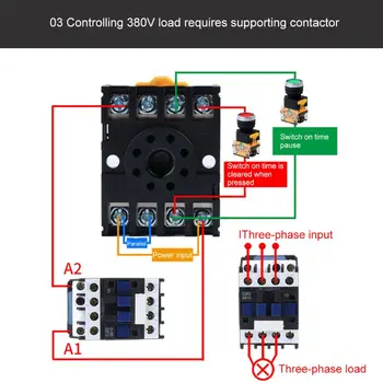 AC/DC 12v-380v DH48S-S Programmable Time Relay Cycle control Delay w Socket Base E7CB
AC/DC 12v-380v DH48S-S Programmable Time Relay Cycle control Delay w Socket Base E7CB