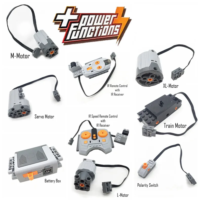LEGOs Technic Parts Blocks STEM Toys Multi-Function Power Supply Unit Servo Motor Speed Control RC PF Model Building Block Kits
LEGOs Technic Parts Blocks STEM Toys Multi-Function Power Supply Unit Servo Motor Speed Control RC PF Model Building Block Kits