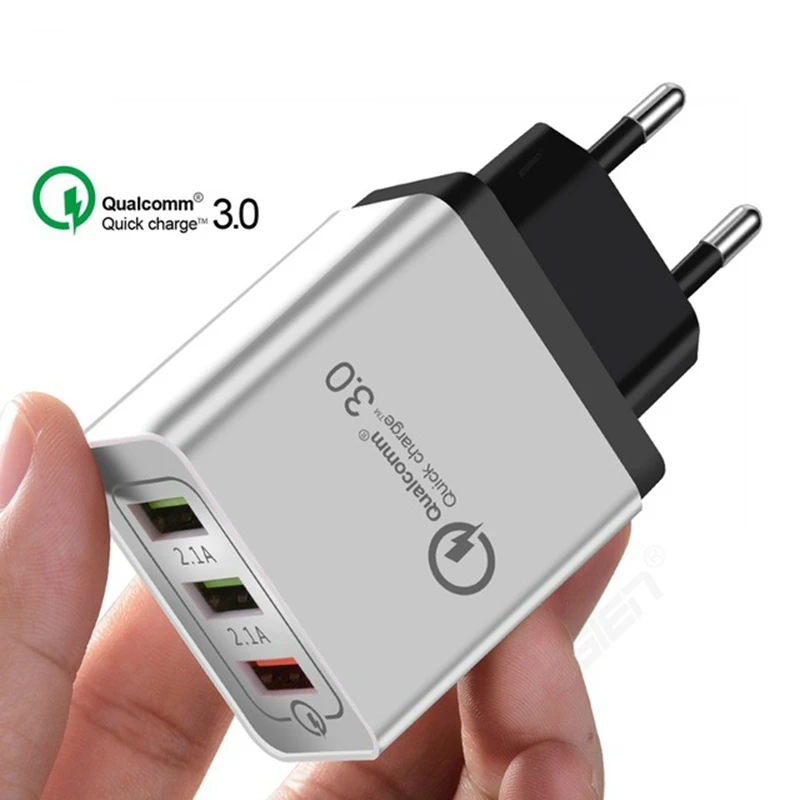 20 Pcs/lot 3 Ports Quick Charge QC3.0 USB Charger Power Adapter Travel EU Plug Fast Charger for iPhone Samsung Xiaomi HTC Sony
20 Pcs/lot 3 Ports Quick Charge QC3.0 USB Charger Power Adapter Travel EU Plug Fast Charger for iPhone Samsung Xiaomi HTC Sony
