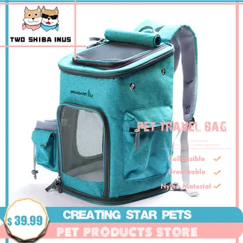 TWOSHIBAS Pet travel bag sports backpack Portable collapsible breathable pet Nylon Material Soft Sided Mesh Backpack
TWOSHIBAS Pet travel bag sports backpack Portable collapsible breathable pet Nylon Material Soft Sided Mesh Backpack