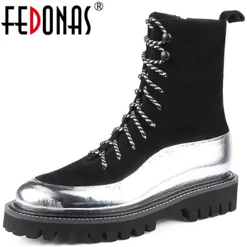 FEDONAS Fashion Newest Mixed Colors Genuine Leather Cross Tied Round Toe Chunky Heels Shoes For Women Office Lady Shoes Woman
FEDONAS Fashion Newest Mixed Colors Genuine Leather Cross Tied Round Toe Chunky Heels Shoes For Women Office Lady Shoes Woman