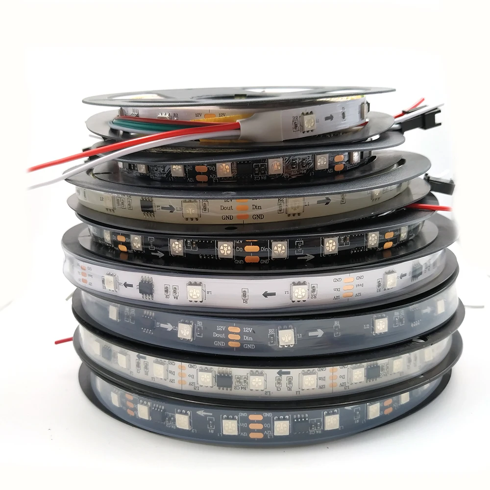 WS2811 LED Strip Lights Chip waterproof SMD5050 IC smart driver Programming Addressable Led Strip tape lamp 30/60leds/m
WS2811 LED Strip Lights Chip waterproof SMD5050 IC smart driver Programming Addressable Led Strip tape lamp 30/60leds/m