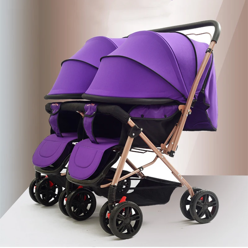 2019 twin stroller two-way can sit reclining folding light cart twin baby stroller
2019 twin stroller two-way can sit reclining folding light cart twin baby stroller
