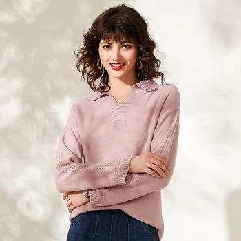 Winter Cashmere Sweater Female Loose Twist Solid Color Hollow Out Pullovers Fashion Long Sleeve Knitted Sweaters Women Autumn 
Winter Cashmere Sweater Female Loose Twist Solid Color Hollow Out Pullovers Fashion Long Sleeve Knitted Sweaters Women Autumn