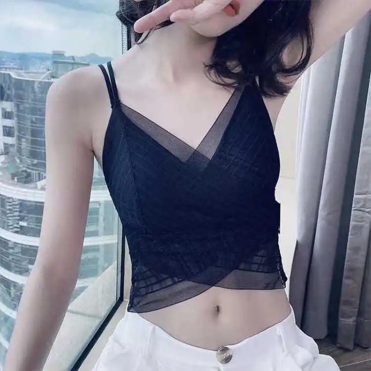 Sexy lace beautiful back vest women tube top wear new net red velcro straps inside wrapped chest underwear
Sexy lace beautiful back vest women tube top wear new net red velcro straps inside wrapped chest underwear