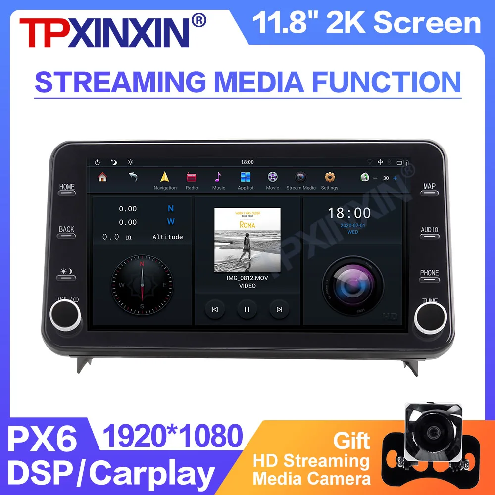 Автомагнитола 2DIN Android 9 0 CarPlay PX6 для Toyota RAV4 RAV-4 2018 - 2021 | Автомобили и мотоциклы