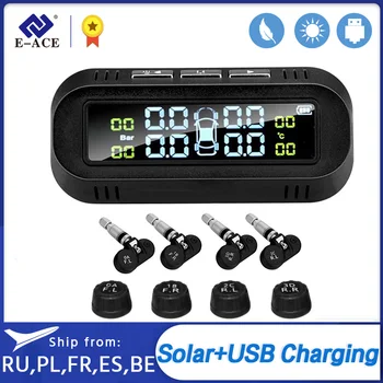 E-ACE Solar Tire Pressure Monitoring System Digital Display Intelligent Tyre Pressure Warning Car Alarm with Tire Pressure Gauge
E-ACE Solar Tire Pressure Monitoring System Digital Display Intelligent Tyre Pressure Warning Car Alarm with Tire Pressure Gauge