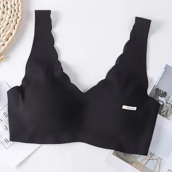 Women Seamless Without Feeling Solid Color Modal No Steel Ring Gentle Bra 
Women Seamless Without Feeling Solid Color Modal No Steel Ring Gentle Bra