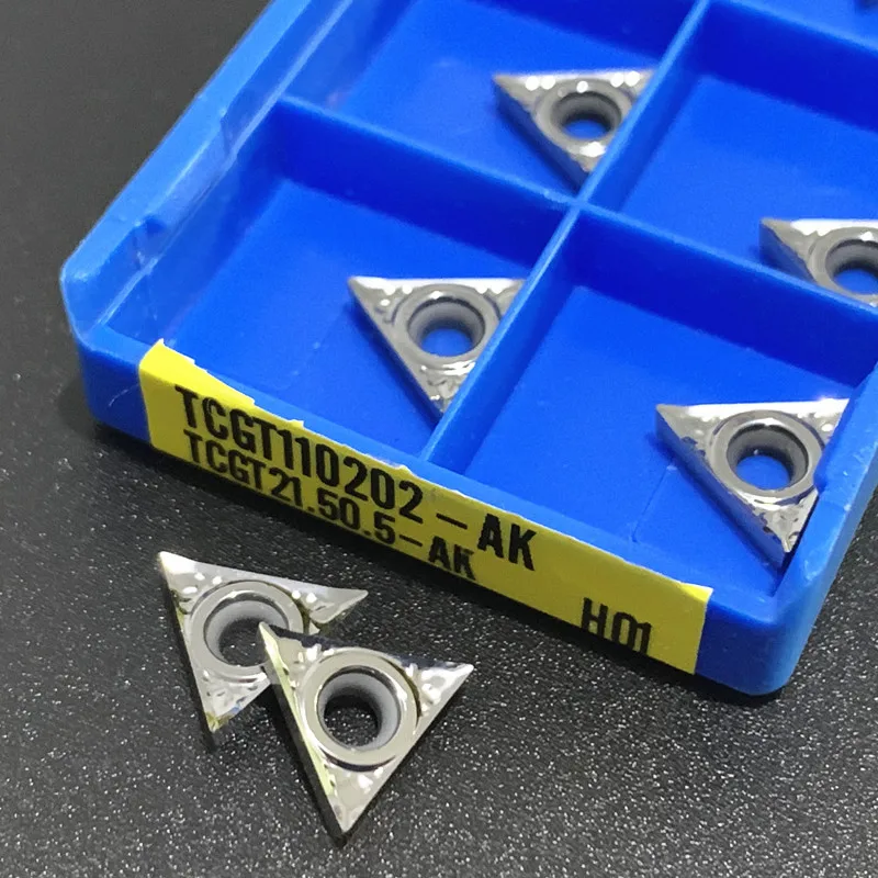 TCGT110202 AK H01/ TCGT 110204 AK H01 Aluminum cutter blade Insert Cutting Tool turning tool CNC Tools AL +TIN Alloy wood
TCGT110202 AK H01/ TCGT 110204 AK H01 Aluminum cutter blade Insert Cutting Tool turning tool CNC Tools AL +TIN Alloy wood