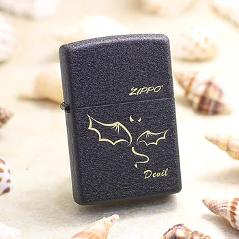 Genuine Zippo oil lighter copper windproof Black frosted Devil cigarette Kerosene lighters Gift With anti-counterfeiting code
Genuine Zippo oil lighter copper windproof Black frosted Devil cigarette Kerosene lighters Gift With anti-counterfeiting code