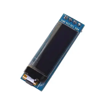 0.91 Inch OLED Display Screen DC 3.3V To 5V SSD1306 Driver IC DIY Module Display Module Self-illumination LCD Display White
0.91 Inch OLED Display Screen DC 3.3V To 5V SSD1306 Driver IC DIY Module Display Module Self-illumination LCD Display White