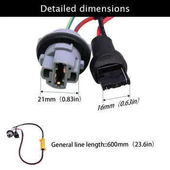 2pcs 7440 T20 50W 6ohm Load Resistor Wiring Harness LED Bulb Error Free Decoding Car Load Resistor Wiring Harness
2pcs 7440 T20 50W 6ohm Load Resistor Wiring Harness LED Bulb Error Free Decoding Car Load Resistor Wiring Harness