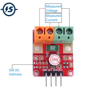 INA226 Voltage Current Monitor 0-36V 20A Tester IIC Power Monitoring Sensor Module
INA226 Voltage Current Monitor 0-36V 20A Tester IIC Power Monitoring Sensor Module