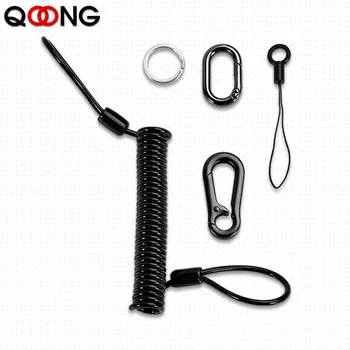 QOONG 110cm Anti-lost Phone Spring Keychain Steel Wire Spring Rope Key Chain Key Ring Metal Carabiner For Outdoor Camping H33
QOONG 110cm Anti-lost Phone Spring Keychain Steel Wire Spring Rope Key Chain Key Ring Metal Carabiner For Outdoor Camping H33