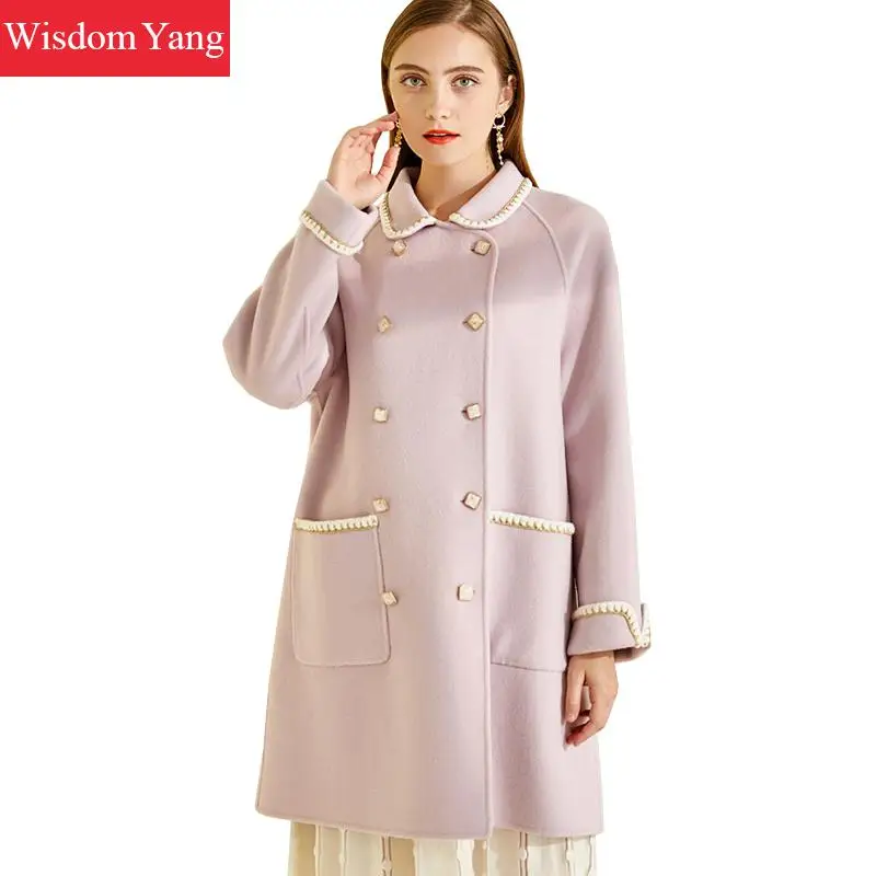 Autumn Winter Coat Women Clothing Purple Cashmere Wool Korean Fur Coats Oversized Ladies Woolen Long Overcoat Wollen Outerwear
Autumn Winter Coat Women Clothing Purple Cashmere Wool Korean Fur Coats Oversized Ladies Woolen Long Overcoat Wollen Outerwear