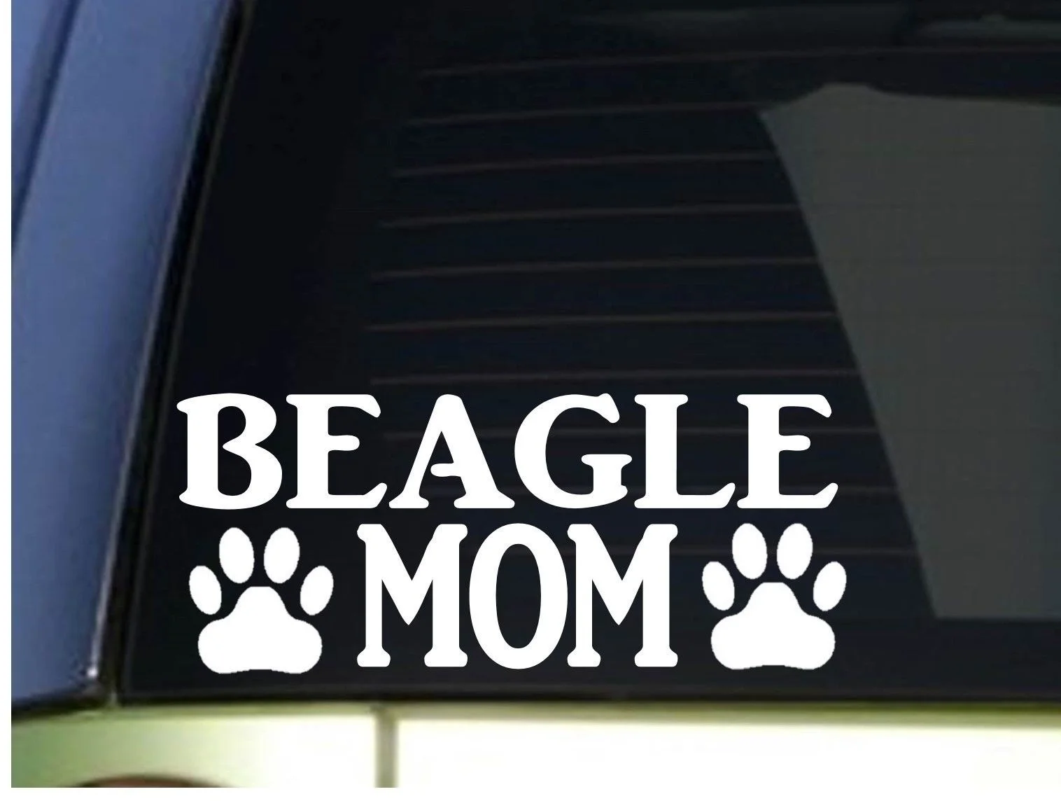 Фото Beagle Mom sticker 8.5 inch wide vinyl dog beagles hound window Sticker | Игрушки и хобби