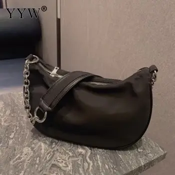 Nylon Shoulder Bag For Women 2020 Black Hobo Bags Luxury Zipper Handbags Female Chain Baguette Bag Designer Tote Purse Bolso
Nylon Shoulder Bag For Women 2020 Black Hobo Bags Luxury Zipper Handbags Female Chain Baguette Bag Designer Tote Purse Bolso