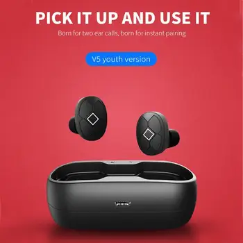 Wireless Earphones Waterproof V5/V6 HiFi Headset Bluetooth 5.0 Earbuds Noise Cancelling Gaming Headset Universal for Smart Phone
Wireless Earphones Waterproof V5/V6 HiFi Headset Bluetooth 5.0 Earbuds Noise Cancelling Gaming Headset Universal for Smart Phone