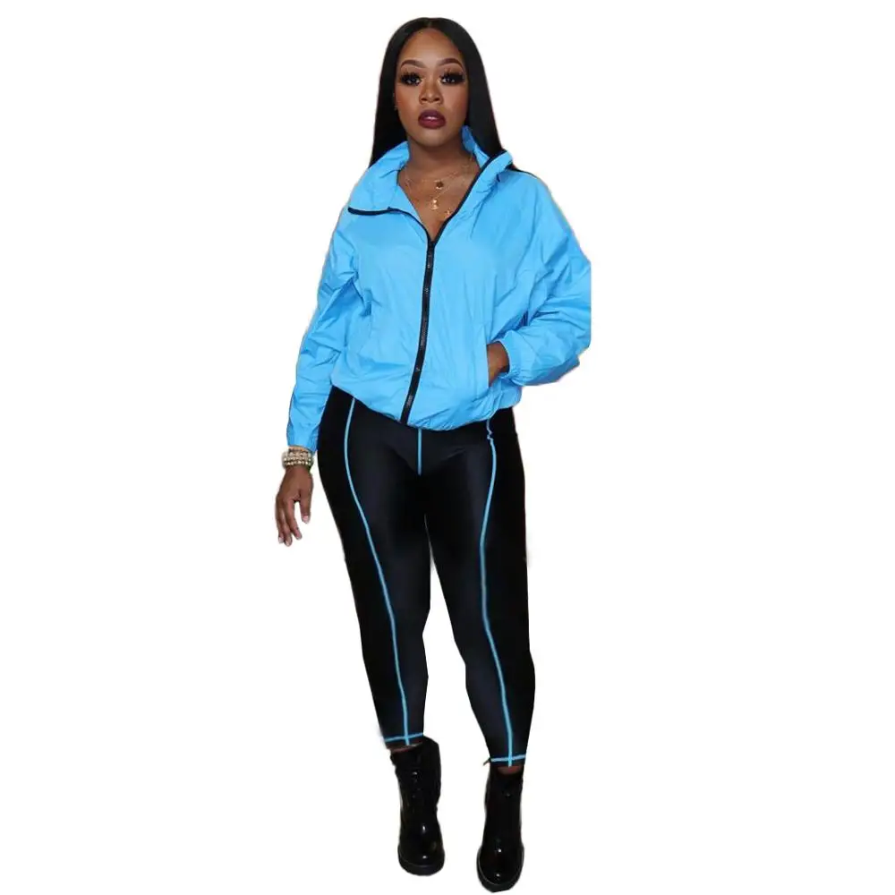 Casual Jacket Set Women's set Tracksuit Turn Down Collar Jacket + Long Pants Autumn Winter Outfits overalls Sportsuit
Casual Jacket Set Women's set Tracksuit Turn Down Collar Jacket + Long Pants Autumn Winter Outfits overalls Sportsuit