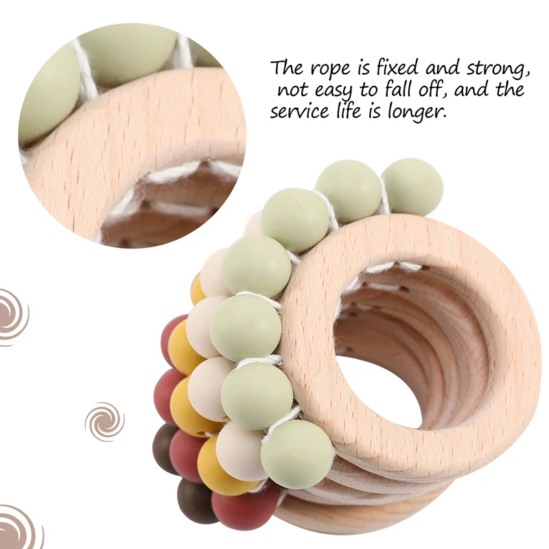 1PC Bracelet Beech Wooden Baby Toys Silicone Beads BPA Free Food Grade Childen's Goods Baby Products For Newborns Gift Mitten
1PC Bracelet Beech Wooden Baby Toys Silicone Beads BPA Free Food Grade Childen's Goods Baby Products For Newborns Gift Mitten